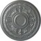 Ekena Millwork Tellson Ceiling Medallion (Fits Canopies up to 6 3/4"), Hand-Painted Platinum, 30 5/8"OD x 2 1/2"P CM30TEPLS - alternate 1